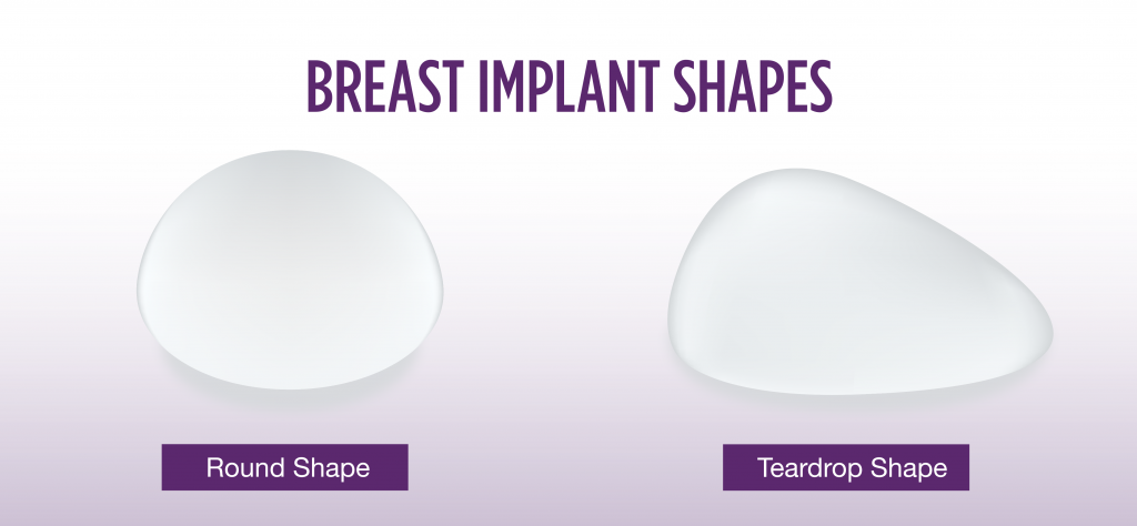 breast-implant-shapes Breast Implant Shape Types - Tannan Plastic Surgery